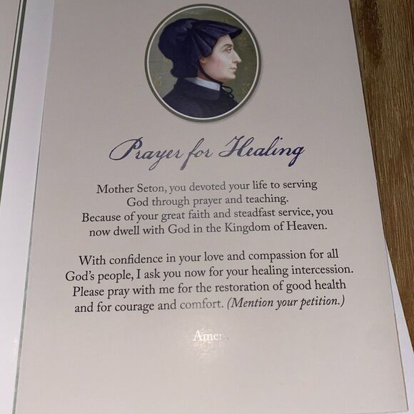 Greeting Card 'A Gift of Prayer for Health and Healing' Flower Blessing Card - Picture 5 of 9